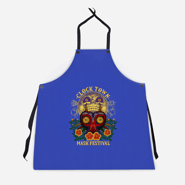 Clock Town Mask Festival-Unisex-Kitchen-Apron-rmatix