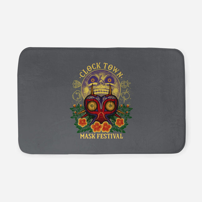 Clock Town Mask Festival-None-Memory Foam-Bath Mat-rmatix