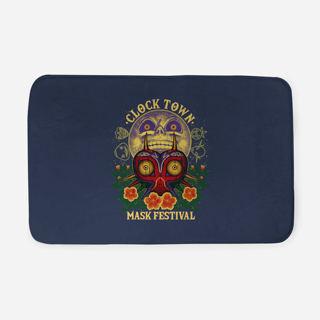 Clock Town Mask Festival-None-Memory Foam-Bath Mat-rmatix