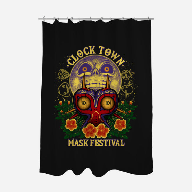 Clock Town Mask Festival-None-Polyester-Shower Curtain-rmatix