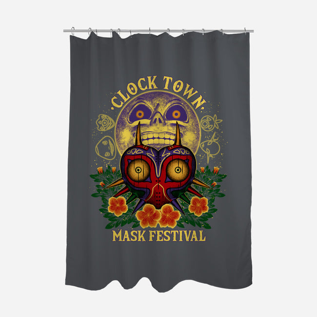 Clock Town Mask Festival-None-Polyester-Shower Curtain-rmatix