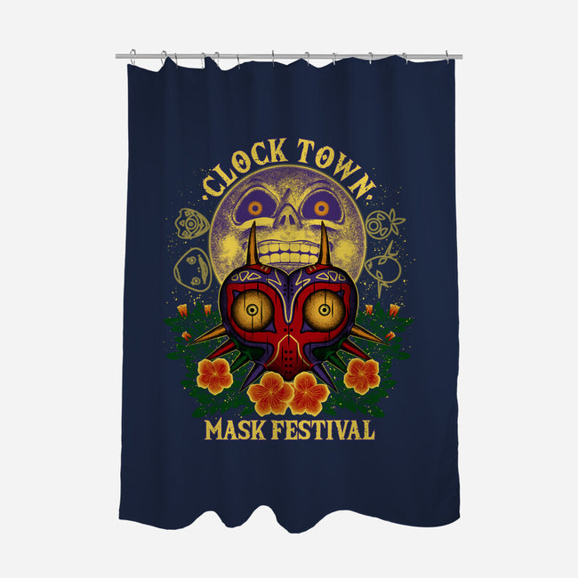 Clock Town Mask Festival-None-Polyester-Shower Curtain-rmatix