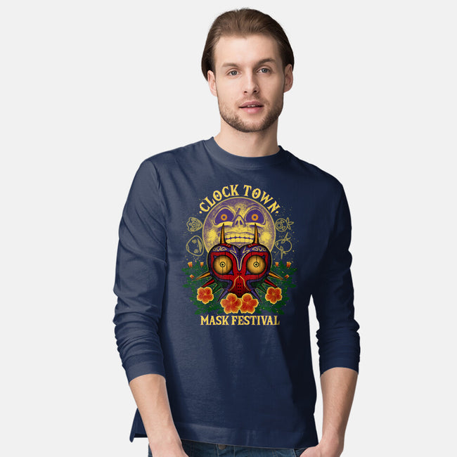 Clock Town Mask Festival-Mens-Long Sleeved-Tee-rmatix