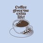 Extra Life Coffee-None-Removable Cover-Throw Pillow-tobefonseca