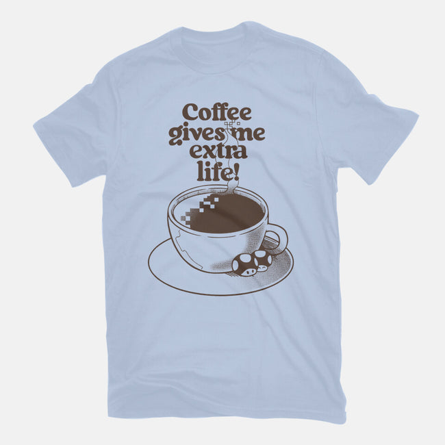 Extra Life Coffee-Womens-Fitted-Tee-tobefonseca