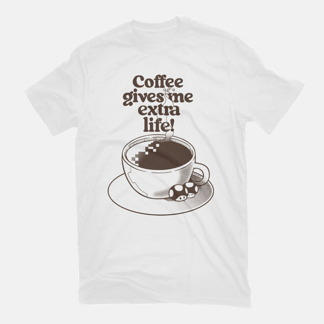 Extra Life Coffee-Unisex-Basic-Tee-tobefonseca