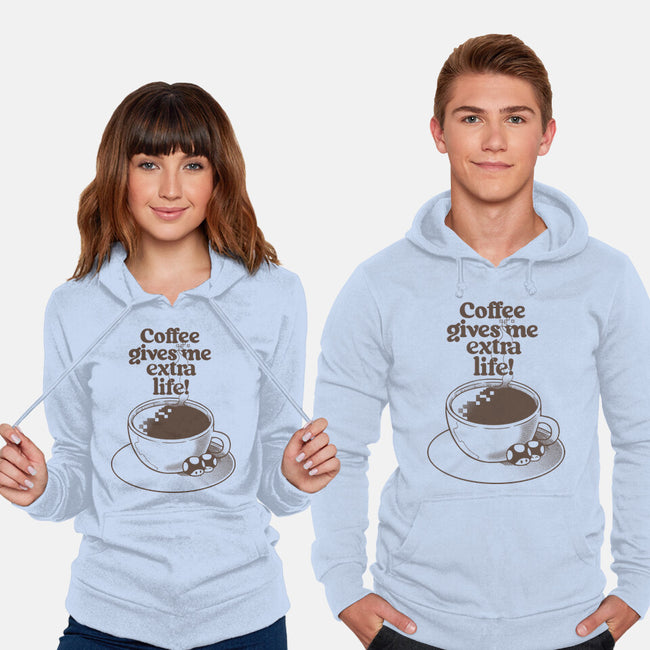 Extra Life Coffee-Unisex-Pullover-Sweatshirt-tobefonseca