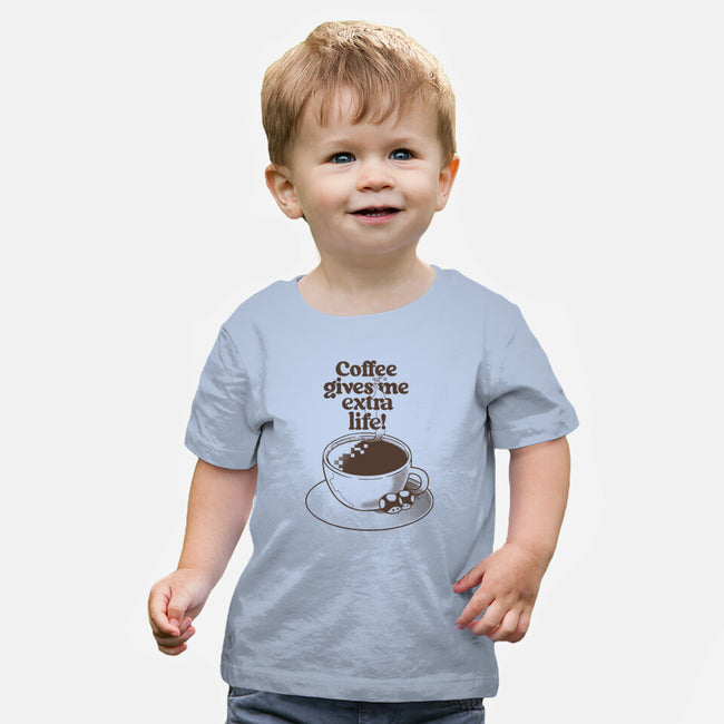 Extra Life Coffee-Baby-Basic-Tee-tobefonseca