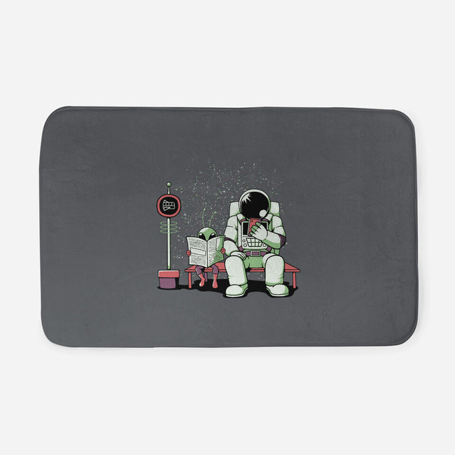 Bus Stop In Space-None-Memory Foam-Bath Mat-tobefonseca