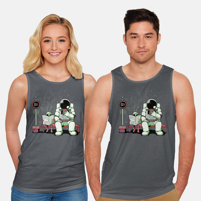 Bus Stop In Space-Unisex-Basic-Tank-tobefonseca