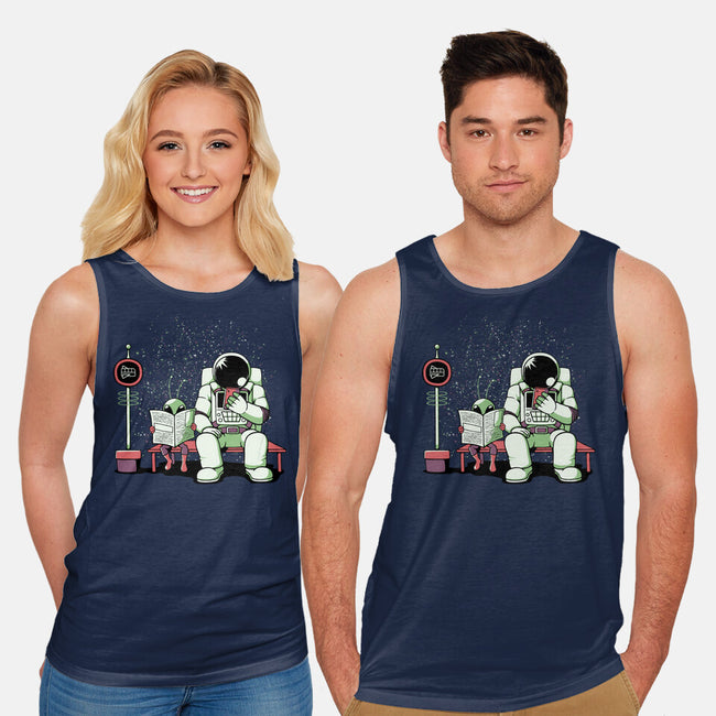 Bus Stop In Space-Unisex-Basic-Tank-tobefonseca