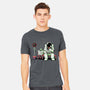 Bus Stop In Space-Mens-Heavyweight-Tee-tobefonseca