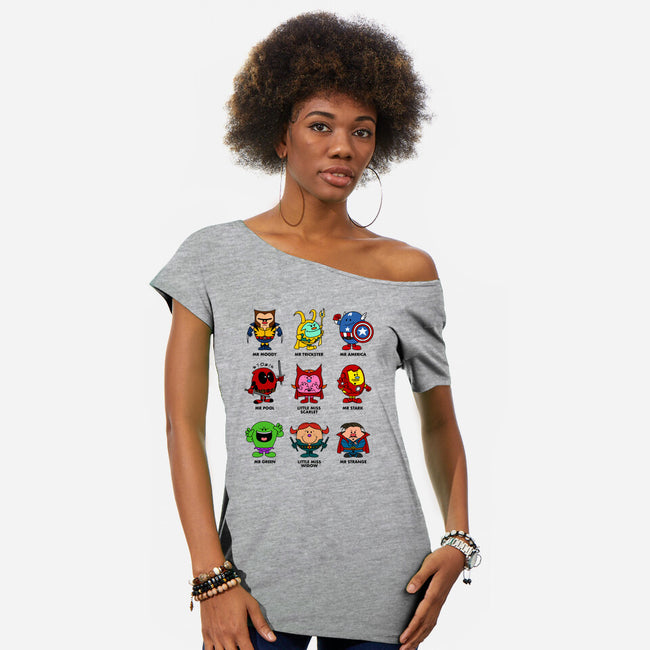 The Marvels-Womens-Off Shoulder-Tee-drbutler