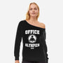 Office Olympics-Womens-Off Shoulder-Sweatshirt-drbutler