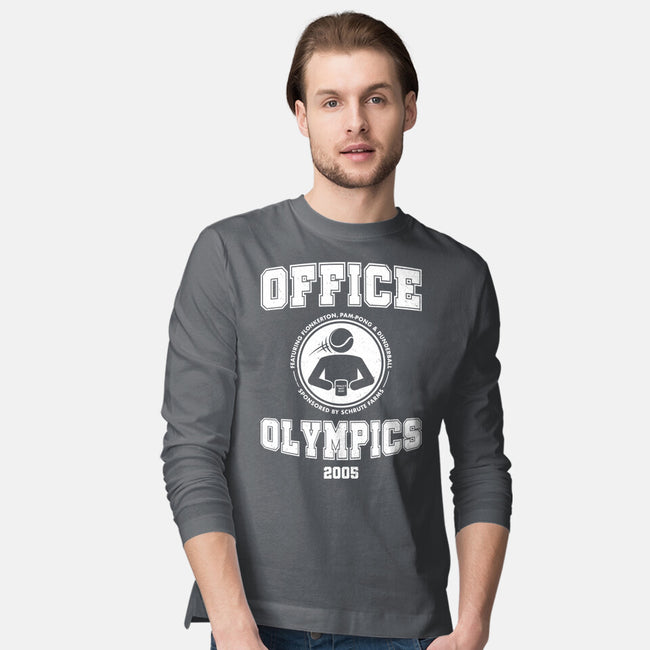 Office Olympics-Mens-Long Sleeved-Tee-drbutler