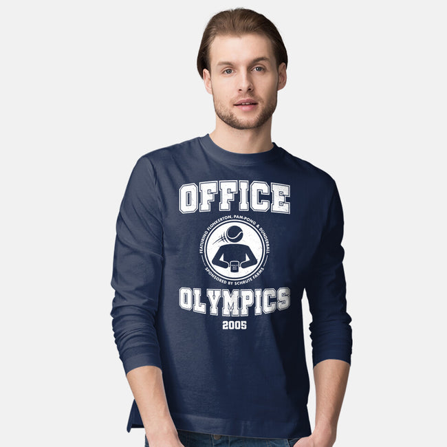 Office Olympics-Mens-Long Sleeved-Tee-drbutler