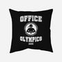 Office Olympics-None-Removable Cover-Throw Pillow-drbutler