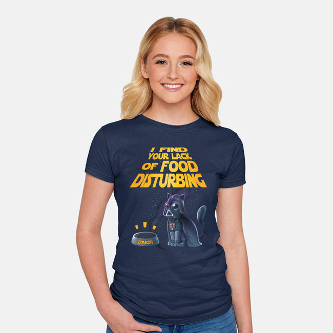 I Find Your Lack Of Food Disturbing-Womens-Fitted-Tee-amorias