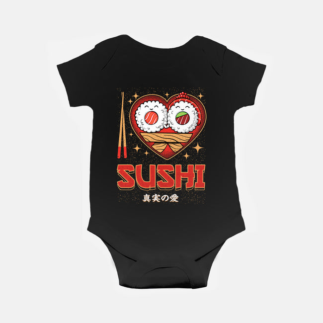 I Love Sushi-Baby-Basic-Onesie-Tronyx79