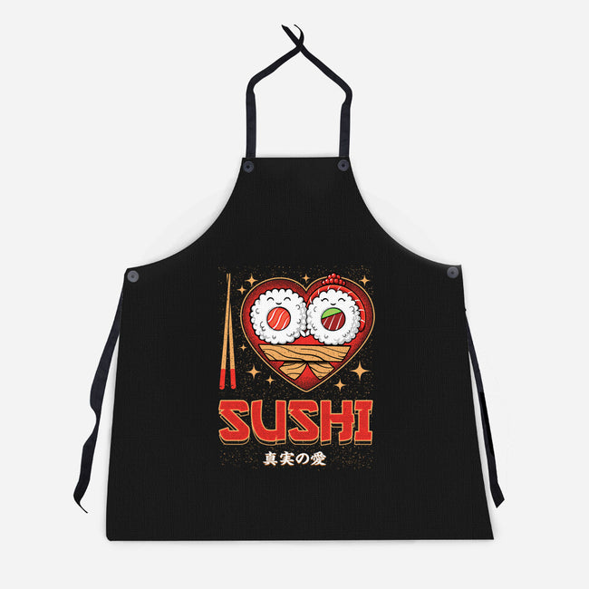 I Love Sushi-Unisex-Kitchen-Apron-Tronyx79