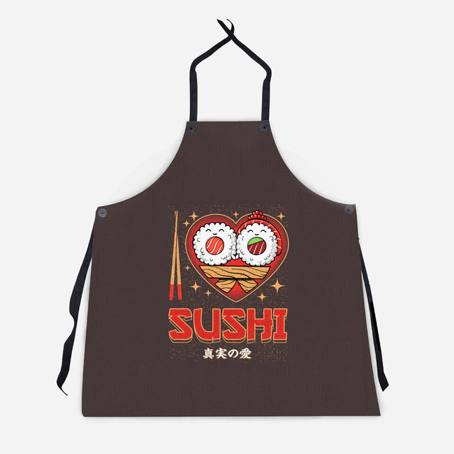 I Love Sushi-Unisex-Kitchen-Apron-Tronyx79