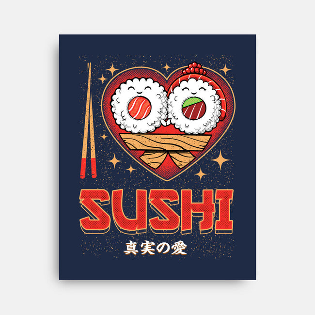 I Love Sushi-None-Stretched-Canvas-Tronyx79