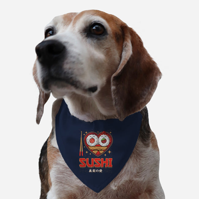 I Love Sushi-Dog-Adjustable-Pet Collar-Tronyx79