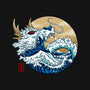 Dragon Wave Off Kanagawa-Womens-Off Shoulder-Sweatshirt-spoilerinc