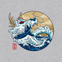 Dragon Wave Off Kanagawa-Womens-Off Shoulder-Sweatshirt-spoilerinc