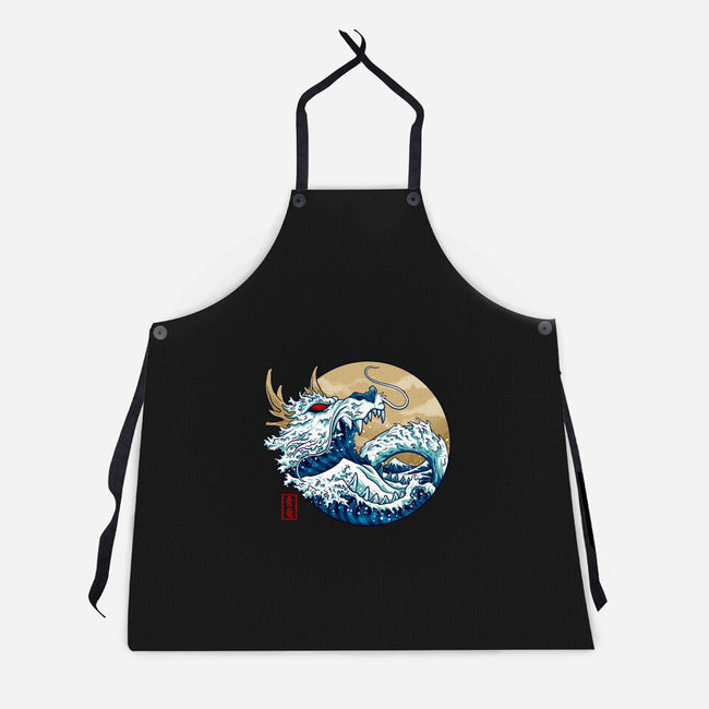 Dragon Wave Off Kanagawa-Unisex-Kitchen-Apron-spoilerinc