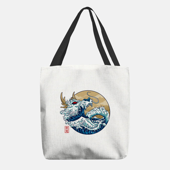 Dragon Wave Off Kanagawa-None-Basic Tote-Bag-spoilerinc