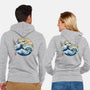 Dragon Wave Off Kanagawa-Unisex-Zip-Up-Sweatshirt-spoilerinc