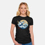 Dragon Wave Off Kanagawa-Womens-Fitted-Tee-spoilerinc