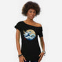 Dragon Wave Off Kanagawa-Womens-Off Shoulder-Tee-spoilerinc