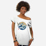 Dragon Wave Off Kanagawa-Womens-Off Shoulder-Tee-spoilerinc