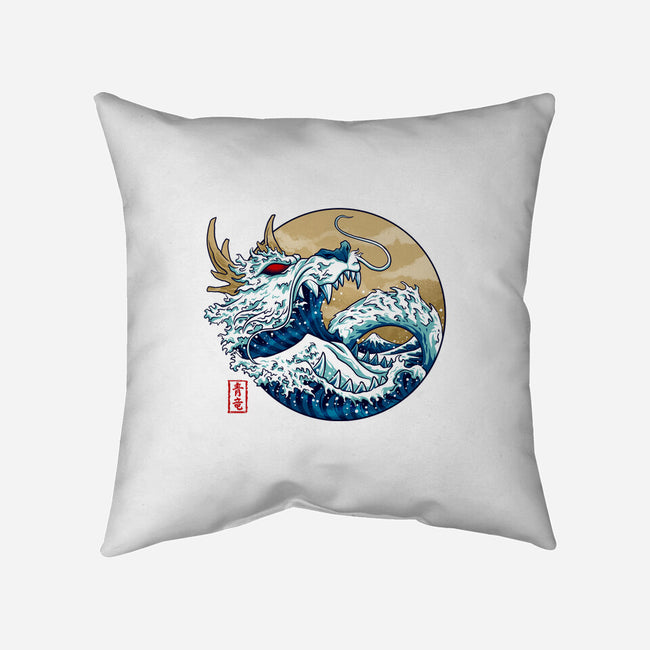 Dragon Wave Off Kanagawa-None-Removable Cover w Insert-Throw Pillow-spoilerinc