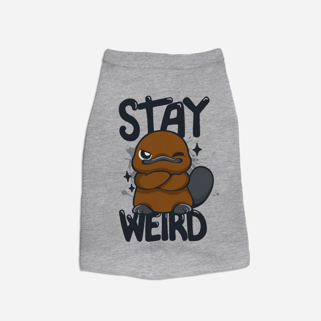 Stay Weird Beaver-Dog-Basic-Pet Tank-Vallina84