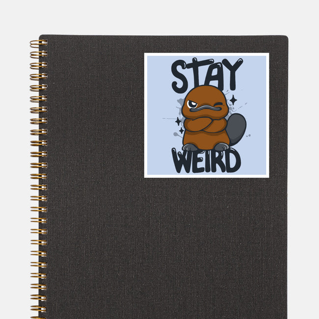 Stay Weird Beaver-None-Glossy-Sticker-Vallina84