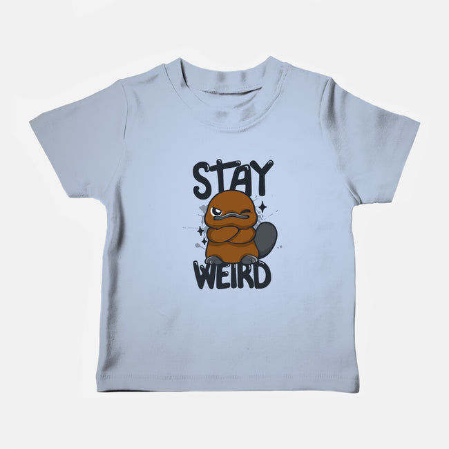 Stay Weird Beaver-Baby-Basic-Tee-Vallina84