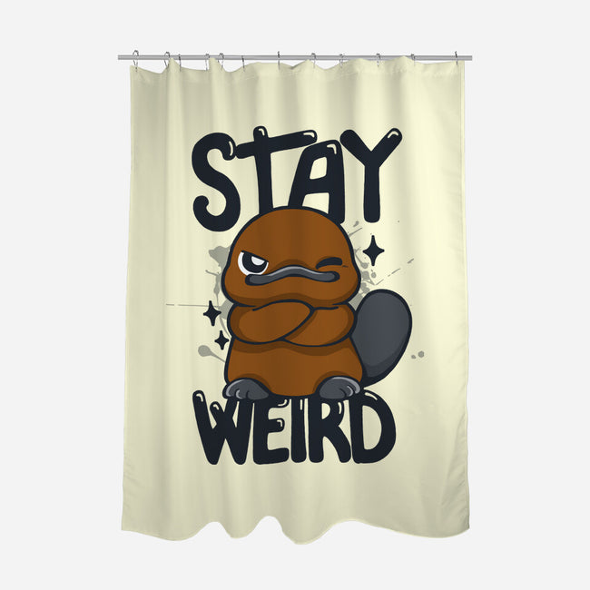 Stay Weird Beaver-None-Polyester-Shower Curtain-Vallina84