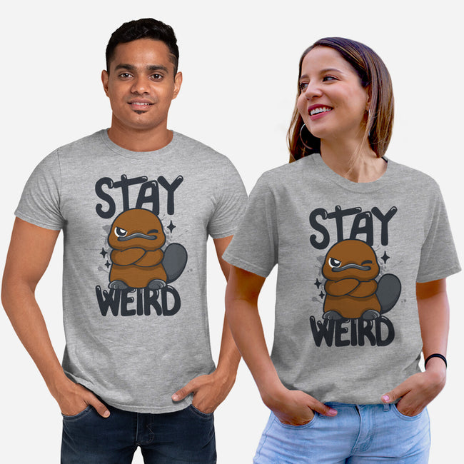 Stay Weird Beaver-Unisex-Basic-Tee-Vallina84