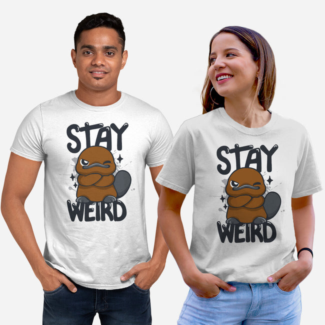 Stay Weird Beaver-Unisex-Basic-Tee-Vallina84