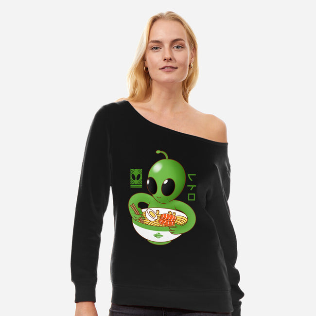 Believe I Love Ramen-Womens-Off Shoulder-Sweatshirt-Tri haryadi