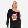 Axo Ramen-Womens-Off Shoulder-Sweatshirt-Tri haryadi