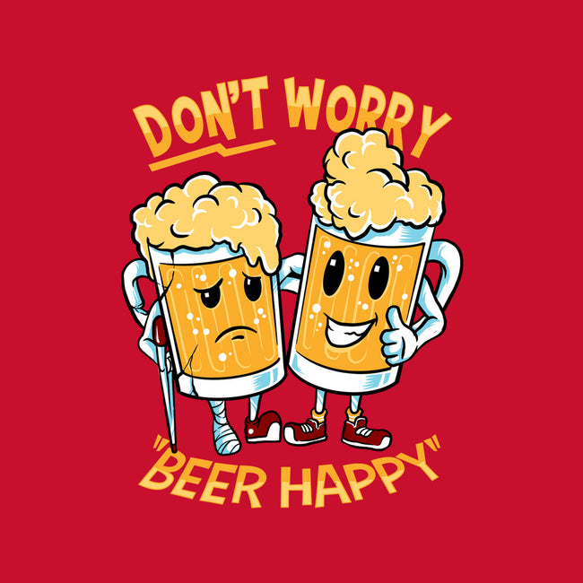 Don't Worry Beer Happy-Unisex-Basic-Tee-spoilerinc