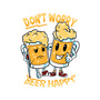 Don't Worry Beer Happy-Unisex-Basic-Tee-spoilerinc