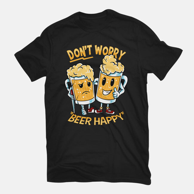 Don't Worry Beer Happy-Youth-Basic-Tee-spoilerinc