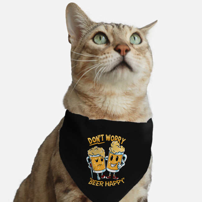 Don't Worry Beer Happy-Cat-Adjustable-Pet Collar-spoilerinc