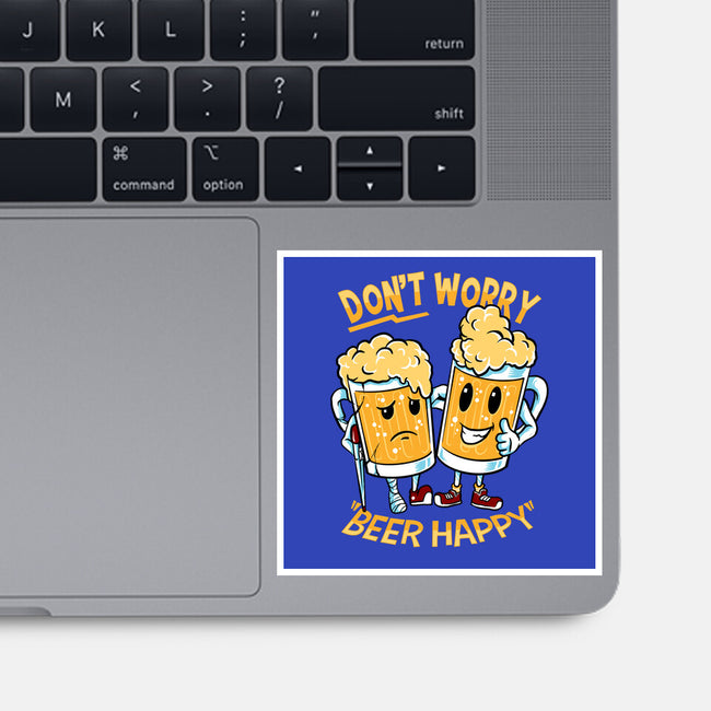 Don't Worry Beer Happy-None-Glossy-Sticker-spoilerinc