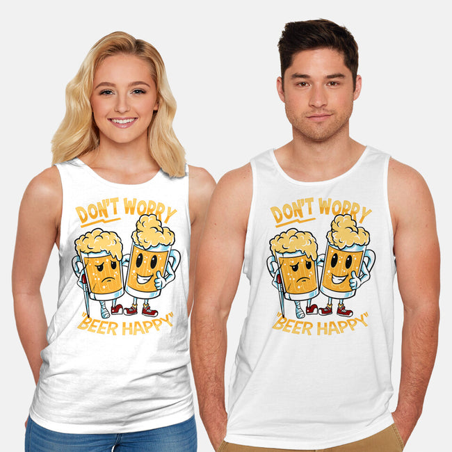 Don't Worry Beer Happy-Unisex-Basic-Tank-spoilerinc